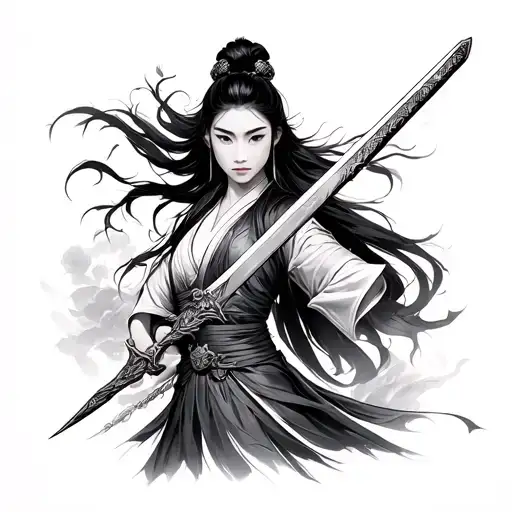 Mulan Sword tattoo design idea