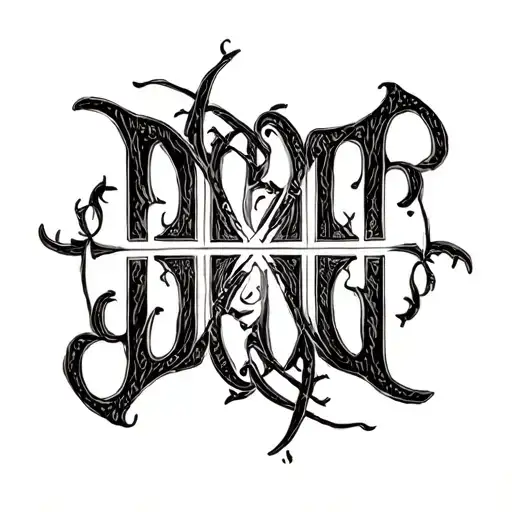 Two Word Ambigram Generator tattoo design idea