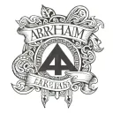 Abraham (name) in a banner on fore arm tattoo tattoo design idea