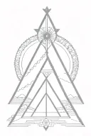 teepee, wild west tattoo design idea