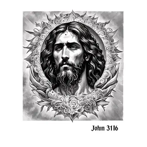 John 3 16 tattoo design idea