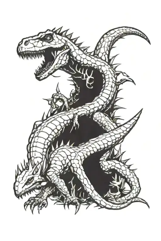 dino crisis tattoo design idea