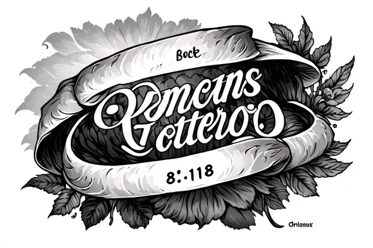 Romans 8:18 tattoo design idea