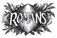 Romans 8:18 tattoo design idea