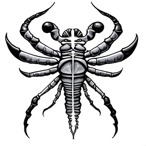 gemini cancer zodiac symbol tattoo design idea