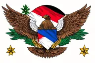 1804 inside it the Haitian flag inside tattoo design idea