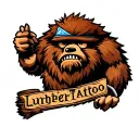 lumberjack bidoof tattoo design idea