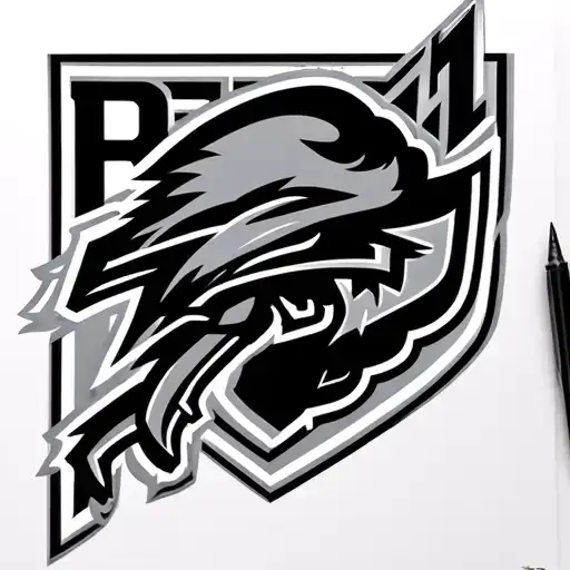 buffalo bills logo outline tattoo with josh allen tattoo design idea