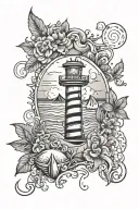 Beach Themed tattoo design idea