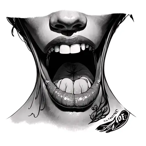 nipple bite tattoo tattoo design idea