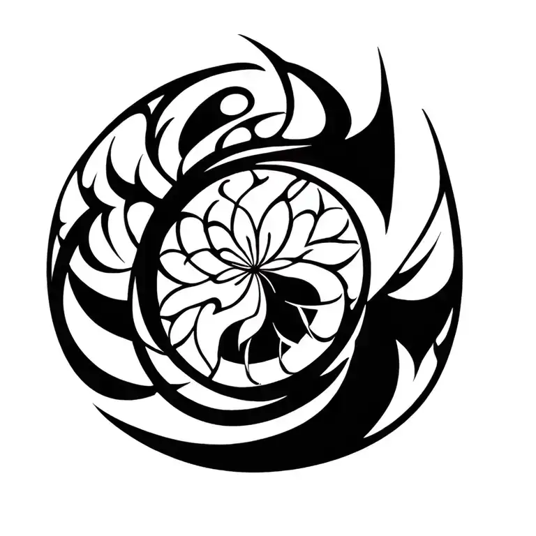 ornaments, cybersiglism tattoo design idea