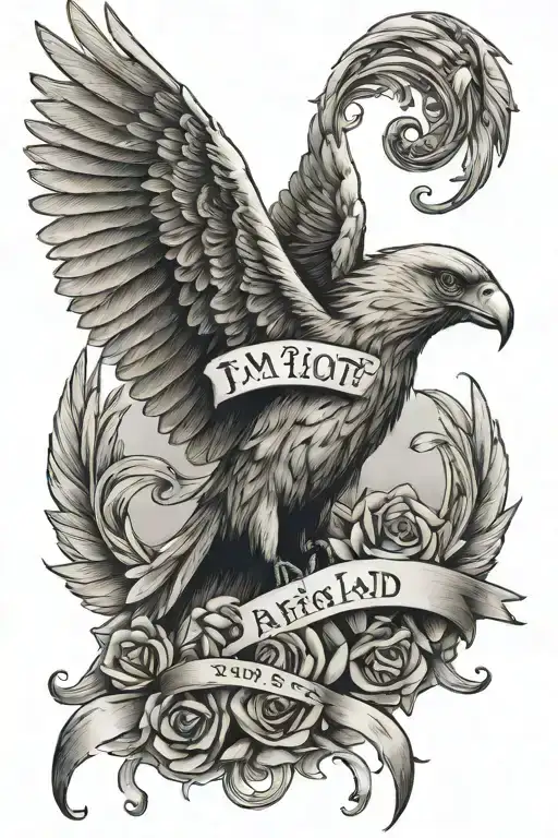 I'm a pilot a lover a bad angel wings a flying free bird  tattoo design idea