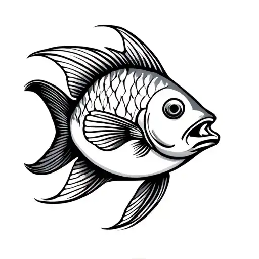 simple fish outline tattoo tattoo design idea