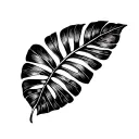 Banana Leaf tattoo design idea
