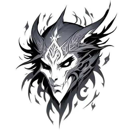 arcane league of legends tattoo design idea