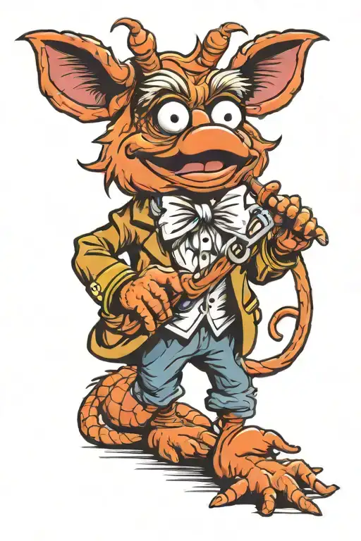 The Muppets Pepe Le King prawn  tattoo design idea