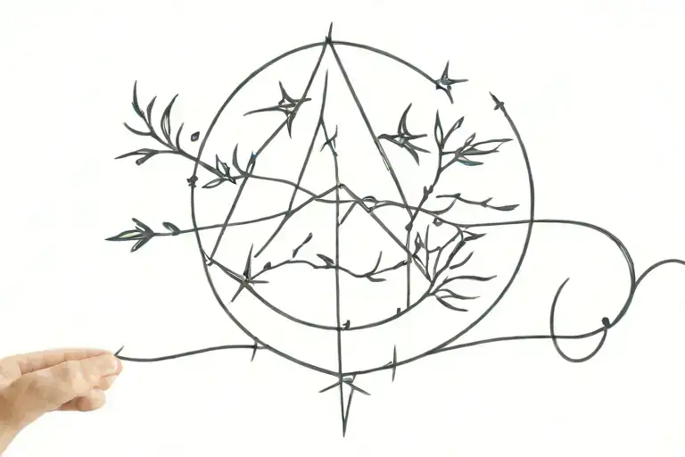Little Dipper with Hebrews 13:1 underneath it tattoo design idea