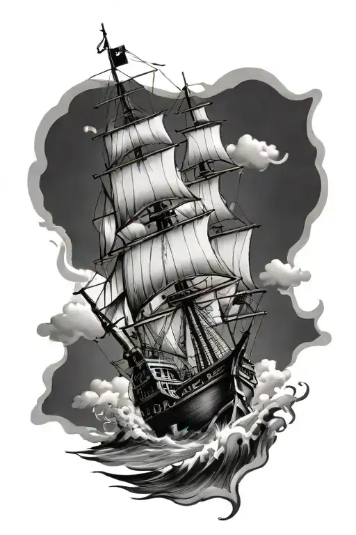 Ship meaning be the captain of your own ship, comp-us to always have direction in life and last piece would be a anchor  tattoo design idea