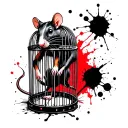 Rat In A Cage tattoo design idea