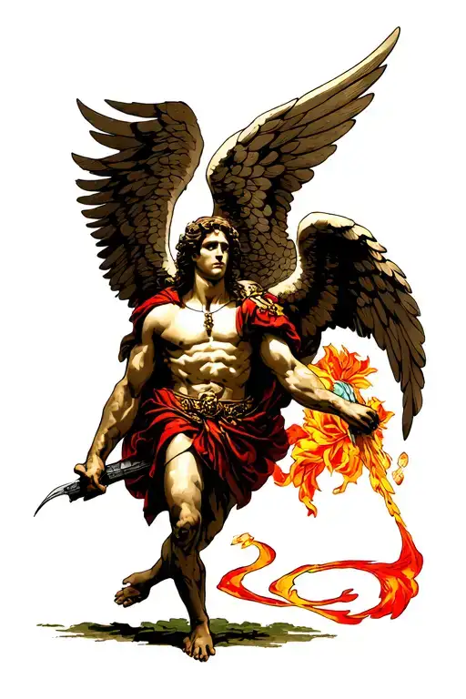 Raphael Archangel tattoo design idea