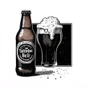 Beer Bottle tattoo design idea