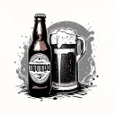Beer Bottle tattoo design idea