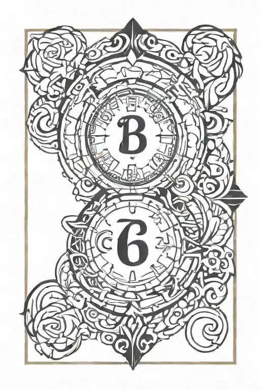 related to born date and gemini zodiac sign tattoo design idea