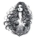 siren tattoo design idea