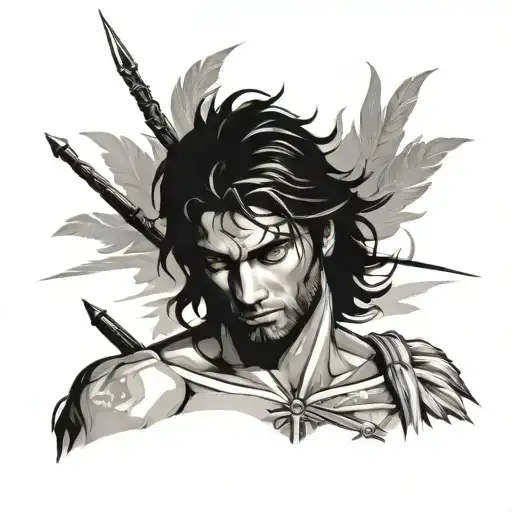 Saint Sebastian tattoo design idea