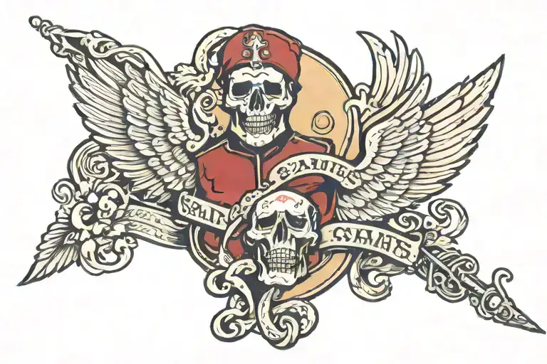 the saints mc san andreas tattoo design idea