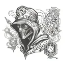 Hacker tattoo design idea