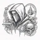 Hacker tattoo design idea