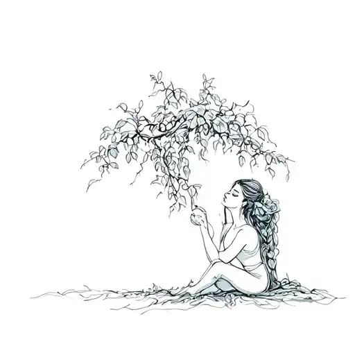 one last time i want to sit under my own vine and fig tree tattoo design idea