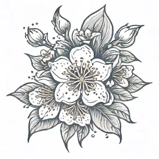Cherry Blossom tattoo design idea