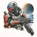 Mass effect tattoo design idea