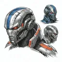 Mass effect tattoo design idea