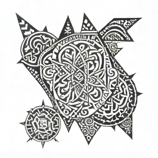 Berber tribal design tattoo design idea