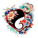 autism love tattoo design idea