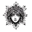 gypsy lesbian symbols representing tattoo design idea