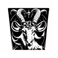 Capricorn symbol tattoo design idea