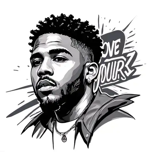 love yourz j cole tattoo design idea