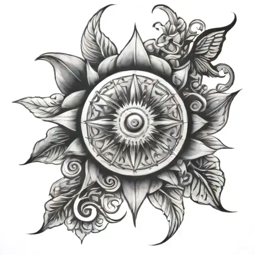spiritual awakening tattoo design idea