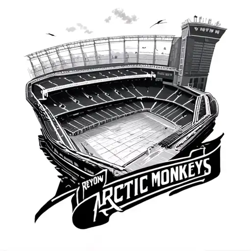 the Reytons arctic monkeys Sheffield and hillsborough stadium tattoo design idea