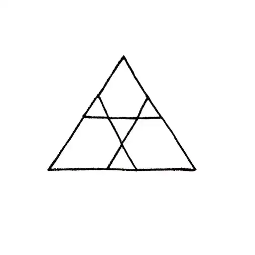 Sierpinski triangle tattoo design idea