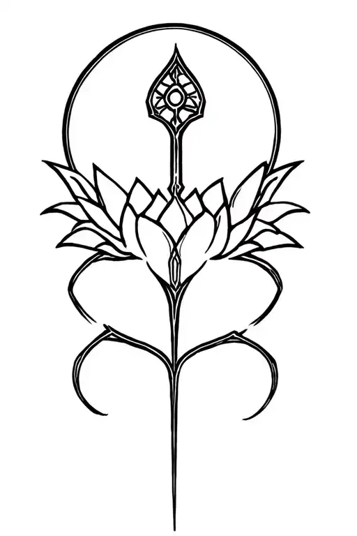 avatar the last airbender, lotus tile drawing, kingdom hearts keyblade tattoo design idea