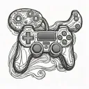 game controller vector illustration design tattoo design idea