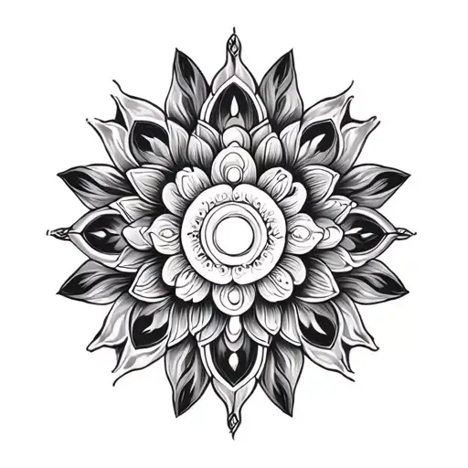 7 chakras tattoo design idea