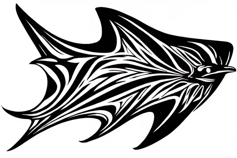 eagle ray tattoo design idea