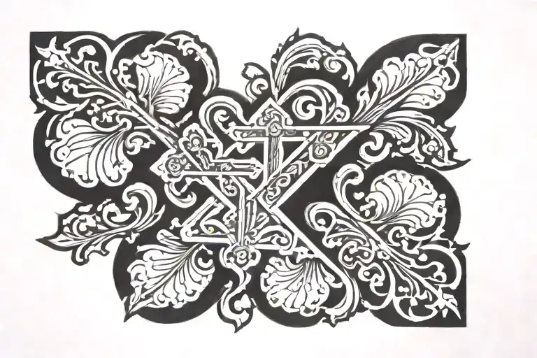 upside down cross tattoo tattoo design idea