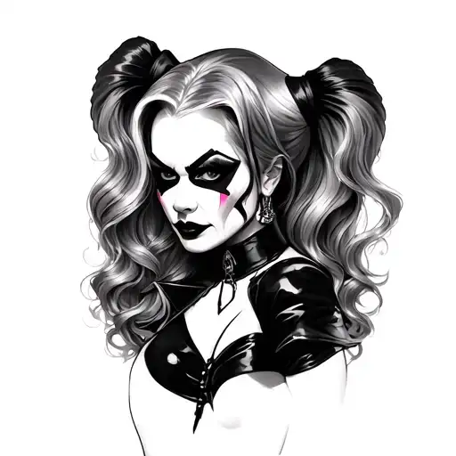 harley quinn tattoo design idea